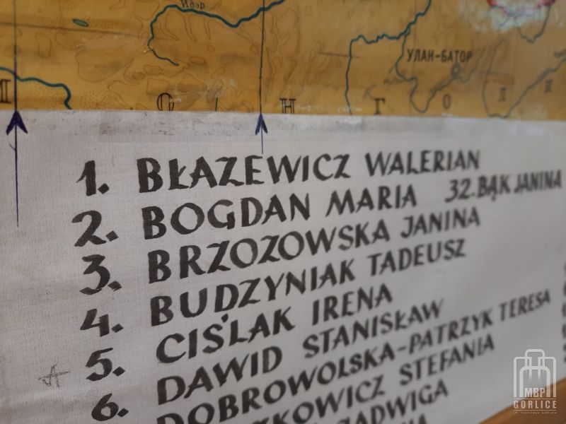 mapa z miejscami zesłań gorlickich Sybiraków
