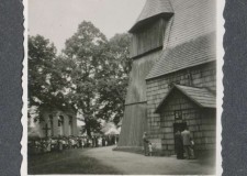 Powiększ zdjęcie Msza święta prymicyjna; Libusza 1955 rok