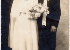 Powiększ zdjęcie Ślubne zdjęcie Jana i Zofii Pyznarów; 1950 rok
