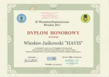 Powiększ zdjęcie Dyplom dla Wiesława Jaśkowskiego