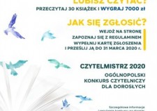 Przejdź do - Ogólnopolski Konkurs "Czytelmistrz 2020" - Płacimy za czytanie!