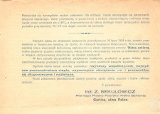 Powiększ zdjęcie Informacja dot. wełny szklanej, produkowanej przez Zygmunta Sekułowicza