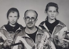 Powiększ zdjęcie Magda Górowska, trener Konstanty Mrozek, Monika Grabowska