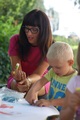 Dzieci w trakcie tworzenia rzymskiej mozaiki 3