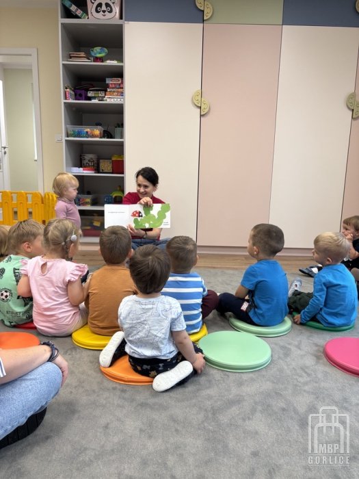 Biblioteka Gorlice, Pierwsze kroki… w świecie książek Żłobkowicze zgadują co kryje się na obrazku