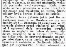 Powiększ zdjęcie Skan artykułu z gazety wydawanej w Krakowie z informacją o tragicznej śmierci Jadwigi Gocek