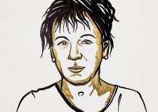 Powiększ zdjęcie Olga Tokarczuk; Copyright © Nobel Media 2019. Illustration: Niklas Elmehed