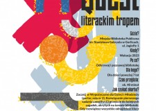 Powiększ zdjęcie Plakat - quest biblioteczny „Literackim tropem”