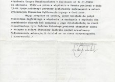 Powiększ zdjęcie Decyzja Sądu Wojewódzkiego w Nowym Sączu z dn. 07.01.1998 r. stwierdzająca, że Stanisław Zagórski był więziony za działalność polityczną na rzecz niepodległego bytu państwa polskiego