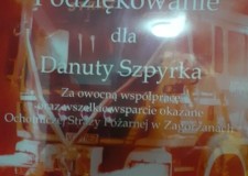 Powiększ zdjęcie Nagrody i podziękowania dla Danuty Szpyrki