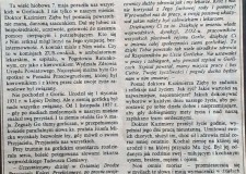 Powiększ zdjęcie 14. Artykuł prasowy „Lekarz — Nauczyciel — Przyjaciel — Kazimierz Zięba nie żyje…”